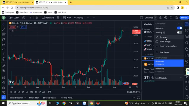 Hình 3. Ảnh cắt từ video minh họa bước tạo list và bổ sung các mã cần theo dõi.